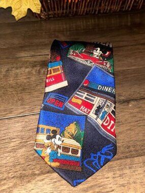 UNISEX disney ties vintage 100 % silk